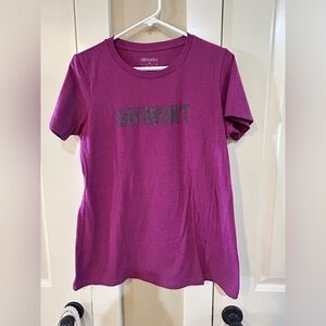 SAYiWONT Purple Graphic T-Shirt